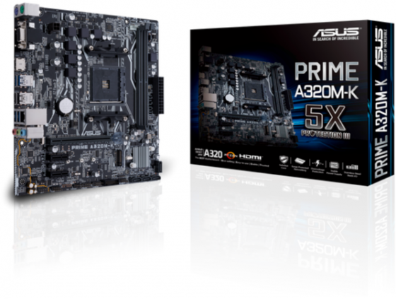 Материнская плата Asus Prime A320m-K Socket Am4 Amd A320 2xddr4 1xpci-E 16x 2xpci-E 1x 4xsata Iii Ma Макеевка