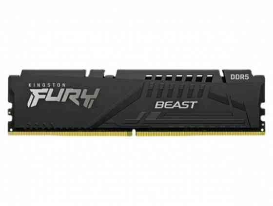 Kingston Fury Beast Black Ddr5 Dimm 5200mhz Pc-41600 Cl40 - 8gb Kf552c40bb-8 Oem (арт-5028) Макеевка