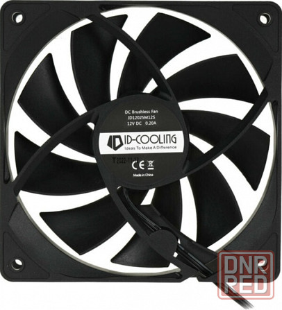 Вентилятор для корпуса Id-Cooling 120x120mm 3pin 1250rpm Black (Fl-12025k) (арт-9881) Макеевка - изображение 3