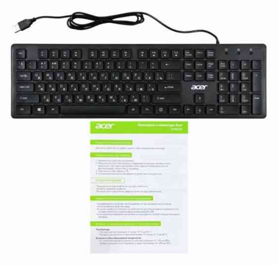 Клавиатура Acer Okw020 черный Slim (арт-5386) Макеевка