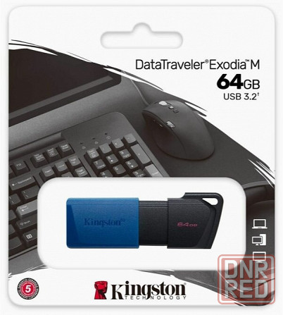 Флеш-диск Kingston Datatraveler Exodia M 64gb (Dtxm/64gb) (арт-1219) Макеевка - изображение 1