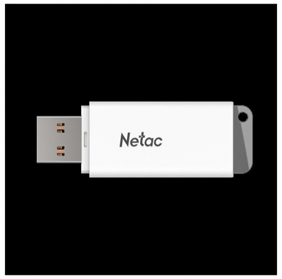 Накопитель Usb 3.0 128gb Netac Nt03u185n-128g-30wh U185, белый (арт-5122) Макеевка