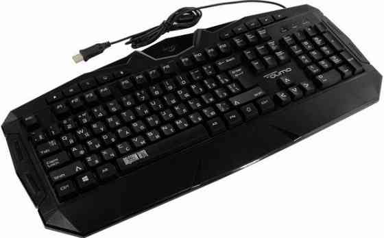 Клавиатура Qumo Antares K60, игровая, проводная, мембранная, 114 клавиш, Usb, подсв, чёрная (арт-785 Макеевка