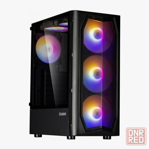 Корпус Miditower Zalman N4 Black (Atx, Window, 6xrgb Fan, Usb2.0 X2, Usb3.0x1, без бп) (арт-3009) Макеевка - изображение 1