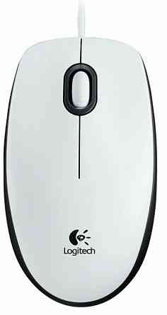 Мышь проводная Logitech B100 910-003360, 800dpi, белый (арт-4872) Макеевка