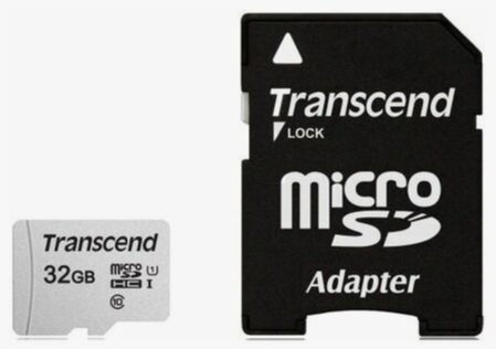 Карта памяти 32gb Transcend Ts32gusd300s-A Microsdhc Class 10 U1 300s + адаптер (арт-3030) Макеевка