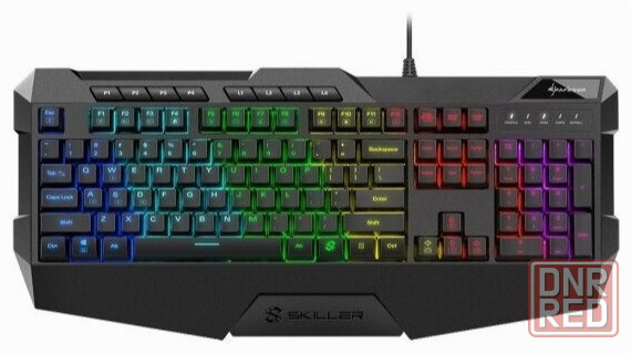 Клавиатура Sharkoon Skiller Sgk4 (резиновые колпачки, Rgb) черный (арт-3992) Макеевка - изображение 1