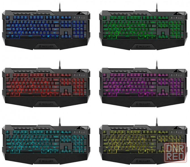 Клавиатура Sharkoon Skiller Sgk4 (резиновые колпачки, Rgb) черный (арт-3992) Макеевка - изображение 2