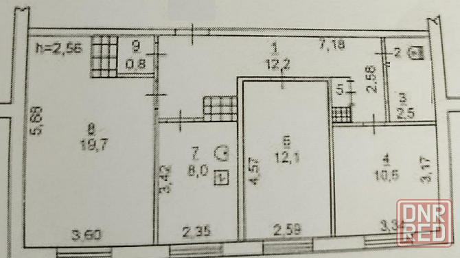 3-к. квартира, 67,6 м², 2/14 эт. Мариуполь - изображение 12