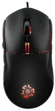 Игровая мышь Qumo Ufo M77, 2400dpi, черный, проводная (арт-2602) Макеевка