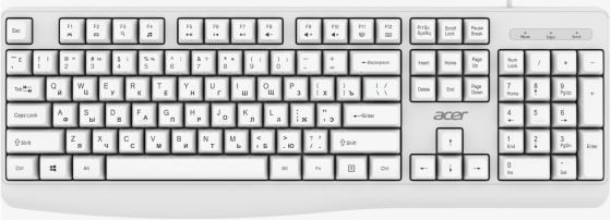Клавиатура Acer Okw301 белый (Zl. Kbdcc.01b) (арт-2713) Макеевка
