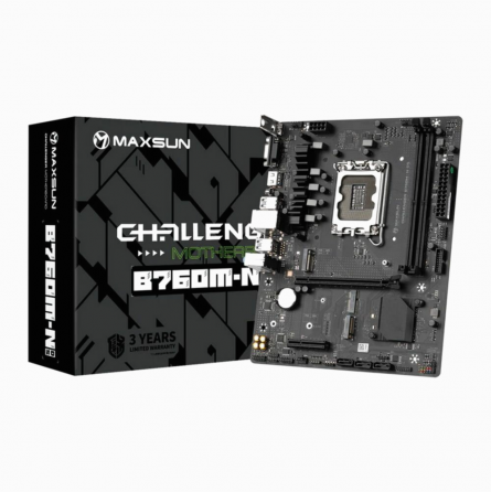 Материнская плата Maxsun Ms-Challenger B760m-N D5 1700, B760, 2xddr5, Matx, Rtl (арт-7318) Макеевка