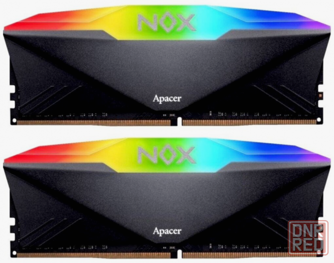 Модуль памяти Apacer Ddr4 3600 16gb Dimm Nox Rgb Black Gaming Memory Ah4u16g36c25ynbaa-2 Non-Ecc, Cl Макеевка - изображение 4
