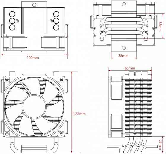 Устройство охлаждения(кулер) Id-Cooling Se-903-Xt Basic, 92мм, Ret (арт-7688) Макеевка