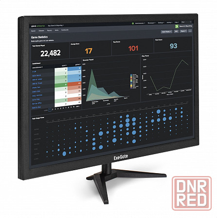 Монитор 27" Exegate Eb2700a (Va Led Grade A+, Fhd, 1920x1080@75гц, черный) Ex2973 (арт-7471) Макеевка - изображение 1