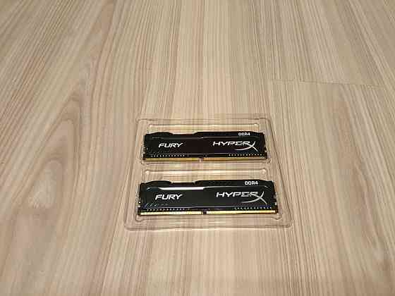 HyperX HX424C15FB2/8 FURY DDR4 2x8 GB RAM 2400 MHz DDR4 CL15 DIMM, Black Донецк