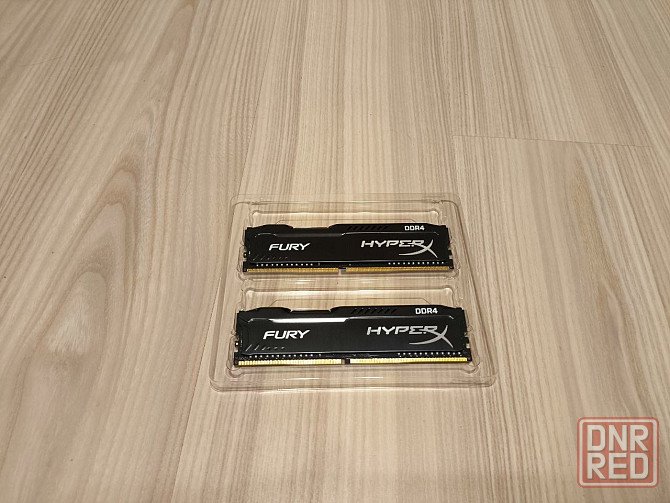 HyperX HX424C15FB2/8 FURY DDR4 2x8 GB RAM 2400 MHz DDR4 CL15 DIMM, Black Донецк - изображение 1
