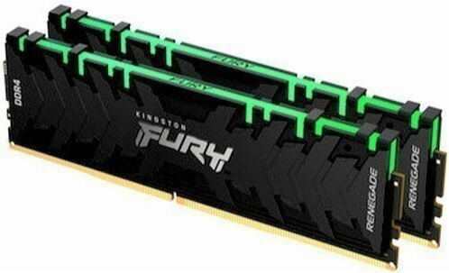 Оперативная память 16gb Kingston Fury Renegade Rgb Ddr4 3600mhz (Kf436c16rbak2/16) (2x8gb Kit) (арт- Макеевка