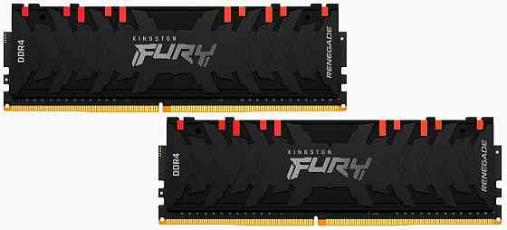 Оперативная память 16gb Kingston Fury Renegade Rgb Ddr4 3600mhz (Kf436c16rbak2/16) (2x8gb Kit) (арт- Макеевка