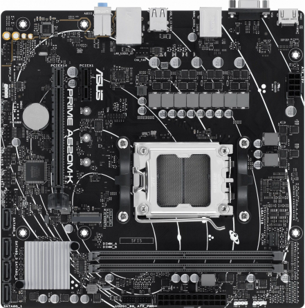 Материнская плата Asus Prime A620m-K, Am5, A620, 2*Ddr5, 4*Sata, 1*M.2, 4*Usb 3.2, 2*Usb 2.0, 2*Pcix Макеевка