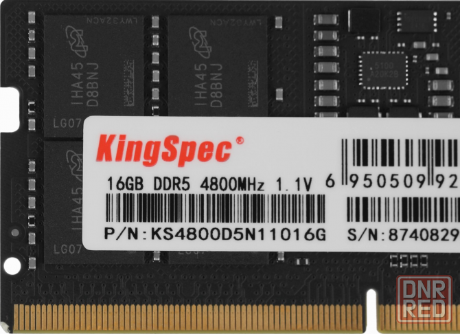 Оперативная память So-Dimm Kingspec Ddr5 16gb 4800mhz Ks4800d5n11016g Rtl Pc5-38400 Cl40 So-Dimm 288 Макеевка - изображение 3