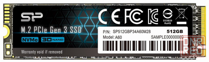 Ssd диск Silicon Power Siliconpower M.2 P34a60-Series 512 Gb Pci-E 3.0 X4 3d Nand (Sp512gbp34a60m28) Макеевка - изображение 1
