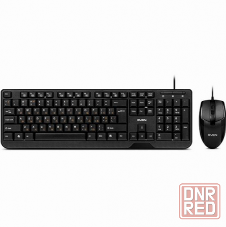 Комплект клавиатура и мышь Sven Kb-S330c черный (Sv-017309) (арт-7100) Макеевка - изображение 1