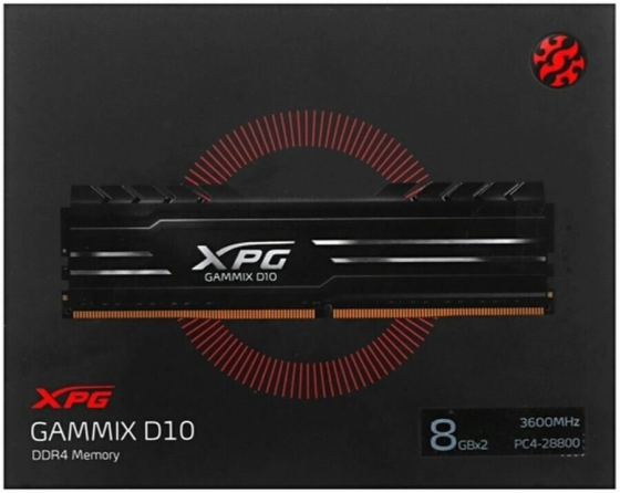 Оперативная память Adata Xpg Gammix D10 16gb (8gbx2) Ddr4 3600mhz Dimm 288-Pin Ax4u36008g18i-Db10 (а Макеевка