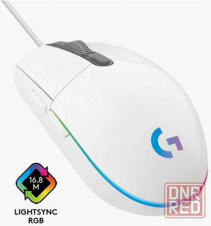 Игровая мышь Logitech G102 Lightsync белый оптическая (8000dpi) Usb 5 кнопок (арт-5457) Макеевка - изображение 2