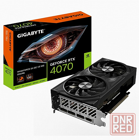 Видеокарта Gigabyte Rtx4070 Windforce 2x Oc V2 12gb Gddr6 192bit 3xdp Hdmi 2fan Rtl (арт-7330) Макеевка - изображение 1
