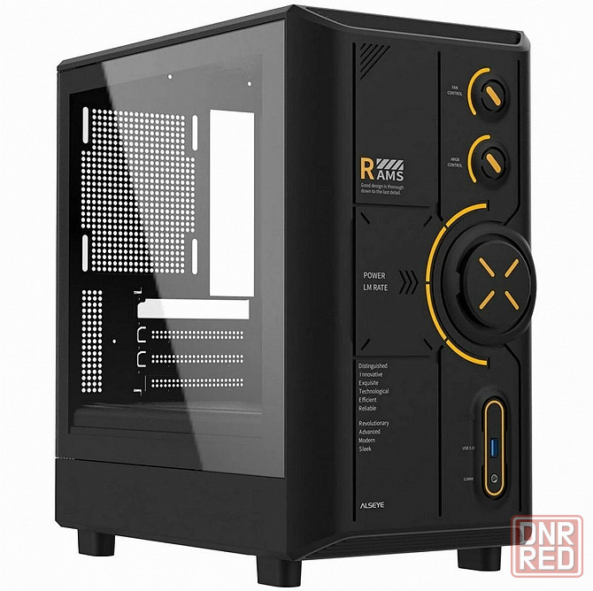 Корпус для пк Alseye Rams 2.0 240-B, черный As.07.0213 (арт-3642) Макеевка - изображение 1