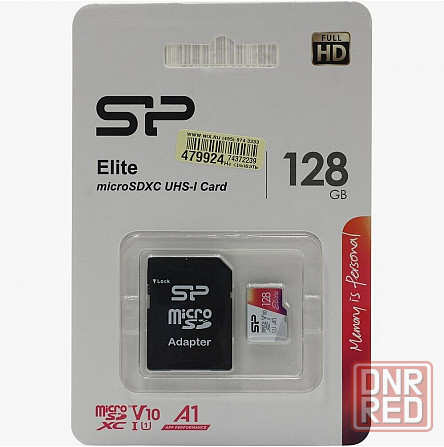 Флеш карта Microsdxc 128gb Class10 Silicon Power Sp128gbstxbv1v20sp Elite + Adapter (арт-5357) Макеевка - изображение 3