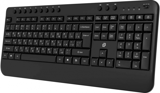 Клавиатура беспроводная Oklick K257w Black (2070286) (арт-6393) Макеевка