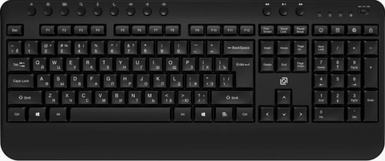Клавиатура беспроводная Oklick K257w Black (2070286) (арт-6393) Макеевка