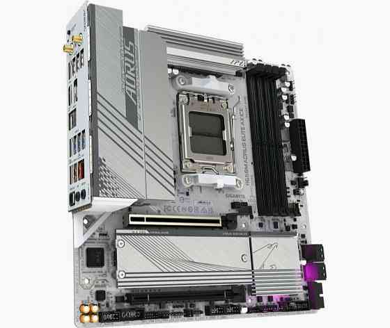 Материнская плата Gigabyte B650m A Elite Ax Ice, Socketam5, Amd B650, Matx (арт-1880) Макеевка