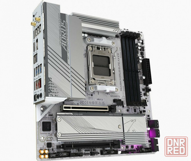 Материнская плата Gigabyte B650m A Elite Ax Ice, Socketam5, Amd B650, Matx (арт-1880) Макеевка - изображение 4
