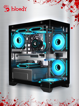 Компьютерный корпус Matx Bloody Bd-Cc103 черный (Bd-Cc103-Bk) (арт-8969) Макеевка