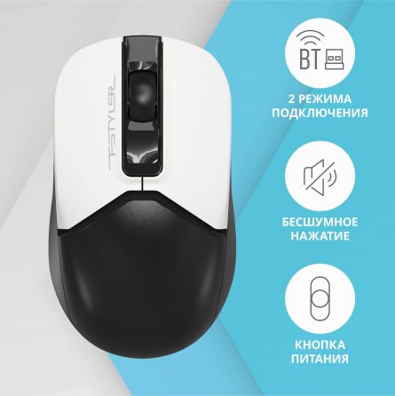 Мышь A4tech Fstyler Fb12s, черный/белый (Fb12s Usb Panda) (арт-5208) Макеевка
