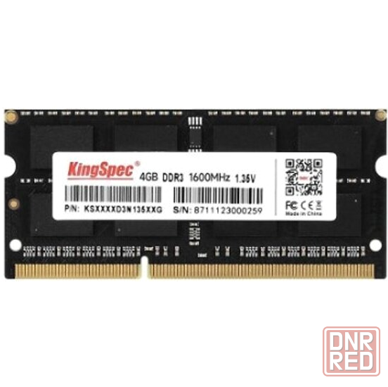Оперативная память Kingspec So-Dimm Ddr3l 4gb 1600mhz Pc-12800 Cl11 (Ks1600d3n13504g) (арт-2159) Макеевка - изображение 1