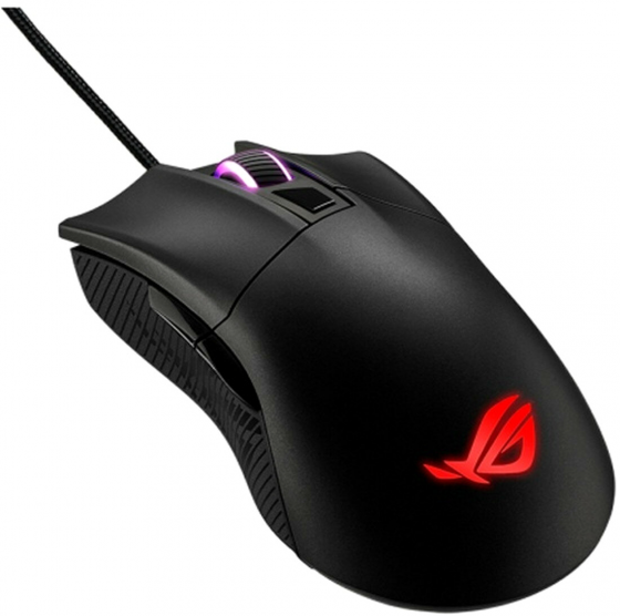 Мышь Asus Rog Gladius Ii Core, проводная, Usb, 12000dpi, оптическая, черная (арт-2044) Макеевка