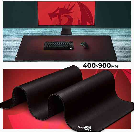 Коврик для мышки игровой Redragon Flick Xl 400х900х4 мм ткань+резина (арт-4089) Макеевка
