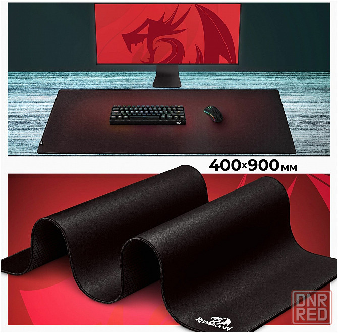 Коврик для мышки игровой Redragon Flick Xl 400х900х4 мм ткань+резина (арт-4089) Макеевка - изображение 1