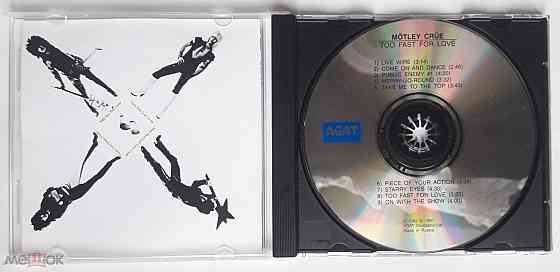 Mötley Crüe - 1982 "Too Fast For Love", компакт-диск | CD (1998), неофициальное издание, Россия Донецк