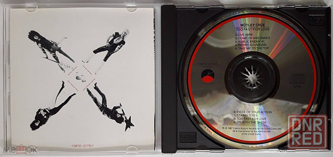 Mötley Crüe - 1982 "Too Fast For Love", компакт-диск | CD (1989), Elektra, 18P2-2751, Япония | Japan Донецк - изображение 3