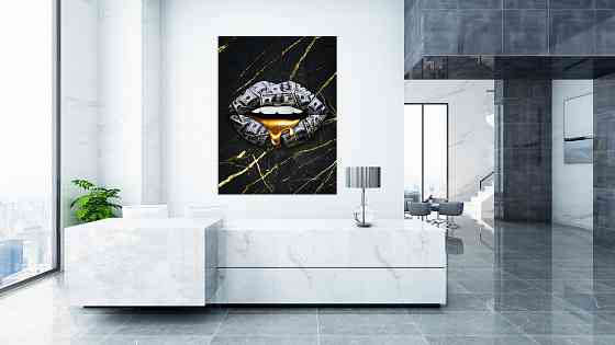 Картина на холсте "lip$" 60*80см Донецк