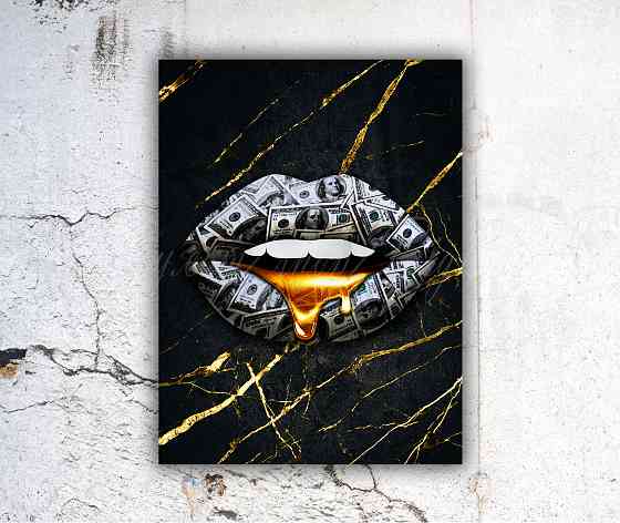 Картина на холсте "lip$" 60*80см Донецк