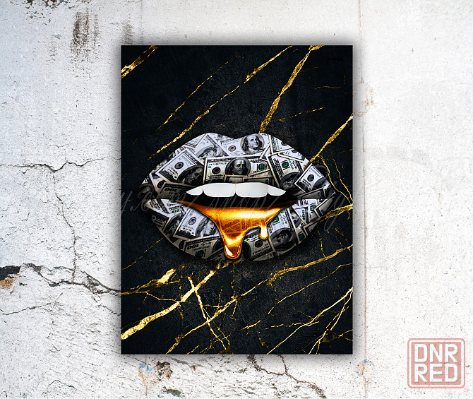 Картина на холсте "lip$" 60*80см Донецк - изображение 1