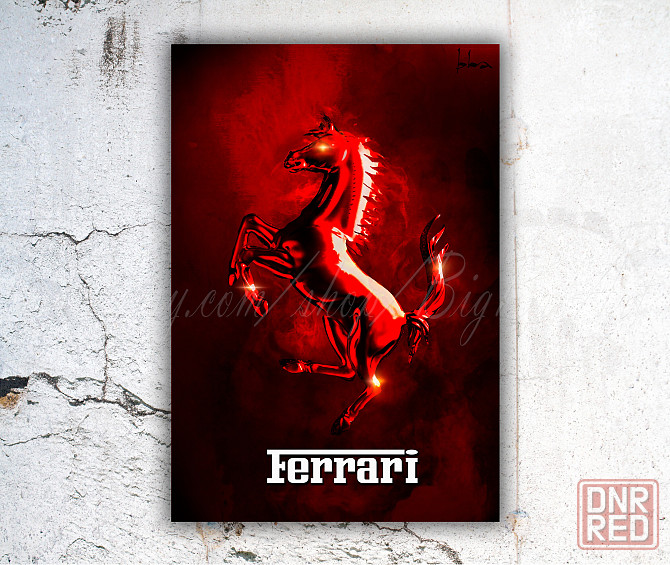 Картина на холсте "ferrari" 60*80см Донецк - изображение 1