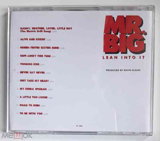 Mr. Big - 1991 "Lean Into It", компакт-диск | CD, неофициальное издание, Россия Донецк
