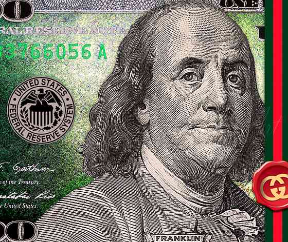 Картина на холсте "100 dollars" 50*90см Донецк